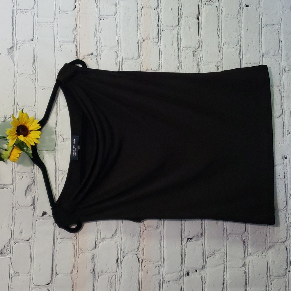 Jones New York Signature sleeveless top black Sz S